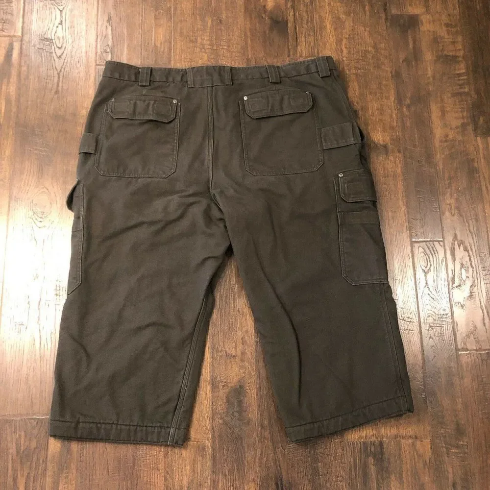Duluth Trading Co Size 48x30 (45x22.5) Fire Hose Canvas Pants HEAVY Fleece Lined